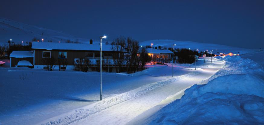 Det er viktig å velge rett type belysning for å unngå mest mulig lysforurensning og blending for kjørende og gående.