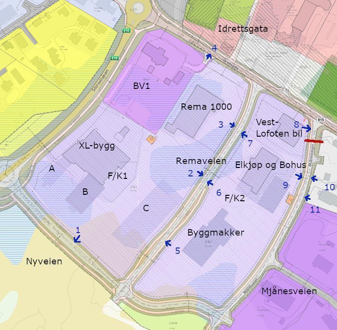 3.4 Turproduksjon fra planområdet, Innenfor planområdet Lekenessletta II planlegges det utbygging av inntil 20000 kvm til varehandel.