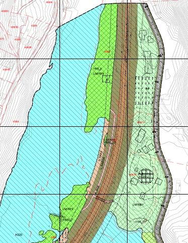 nordre delen av planområdet. Kjelde: Voss kommune/multiconsult 4.2.