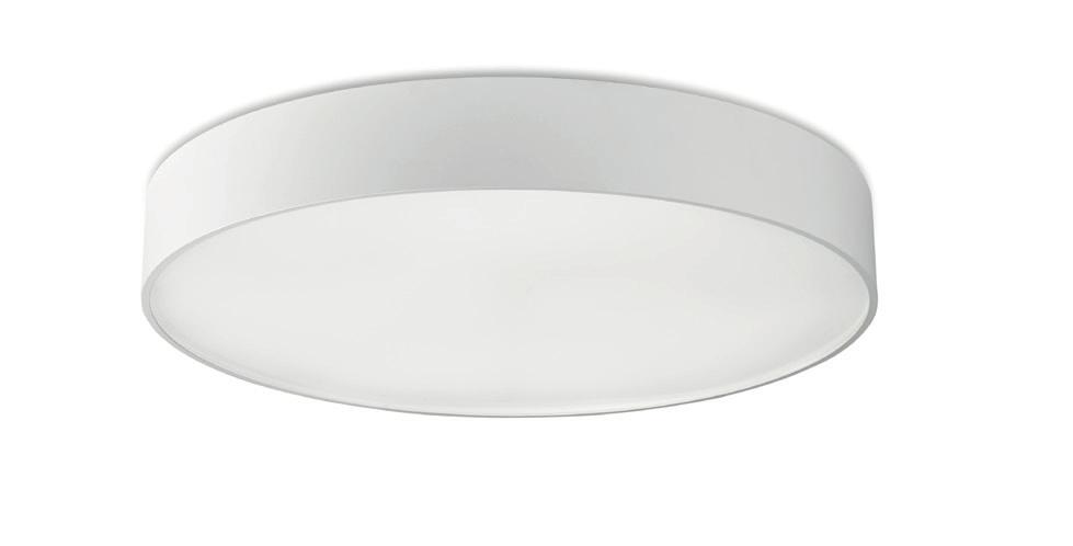 UGR<19 Luno Pendant - Ø1200mm 146W, 3000K, 15065lm, CRI 80, UGR<19 RECESSED Luno Recessed leveres som standard i fargene matt hvit og matt sort.