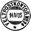 1917 ble poståpneriet omgjort til FELTPOSTKONTOR NR 24. Fra 01.10.1918 omgjort til POSTKONTOR. Fra 01.07.