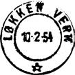 1954 LØKKEN VERK Innsendt Registrert brukt 16 III 35 IWR Stempel nr. 2 Type: SL Fra gravør 01.03.