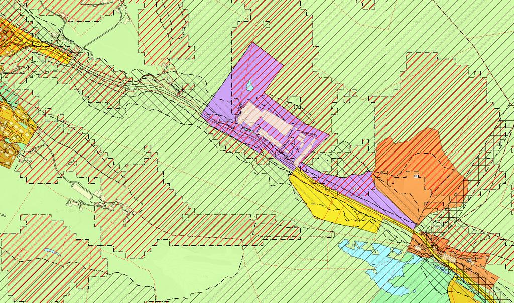 Figur 4 Kommuneplanens arealdel 2016, forslag Dagens situasjon Figur 5, 6, og 7 viser utsnitt av