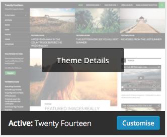 6) The Appearance of the site Velge Theme En Theme er det samme som en Template i Joomla. Dvs. et rammeverk for hvordan siden skal se ut.