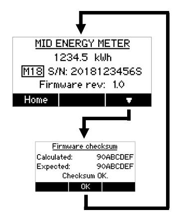 MENYEN MID-ENERGIMÅLER Menyen MID-energimåler viser det totale, akkumulerte energiforbruket. Den inngår i maskinens hovedmenytre og er tilgjengelig ved hjelp av de øvre pilknappene.