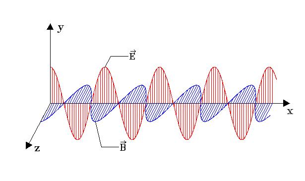 Elektromagnetisk bølge Det elektriske feltet svinger i én retning Det magnetiske feltet