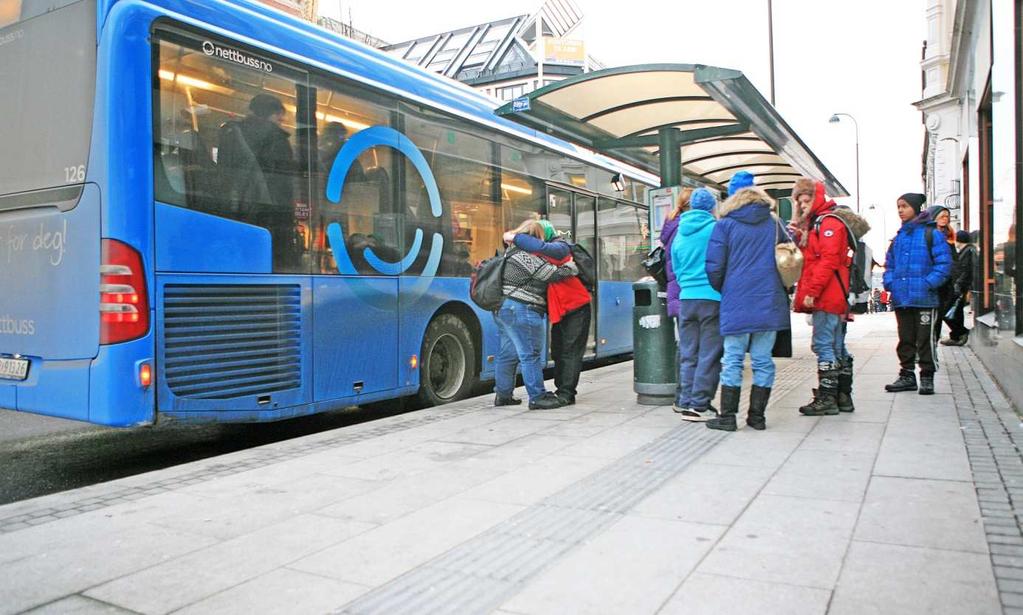 Kollektivtransport Krav Resultat «Sikre hinderfri framføring av buss. Forbedre busstilbudet for å ta imot overført trafikk. 5 km kollektivfelt/bussgater etablert».