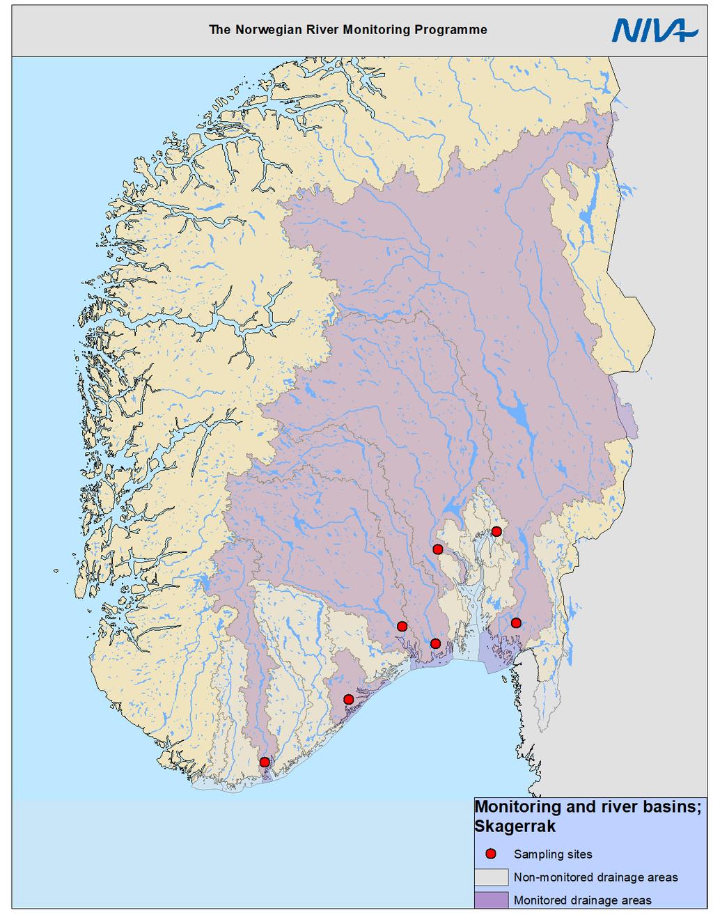 The Norwegian River Monitoring Programme 2017 Glomma, Drammenselva, Numedalslågen, Skienselva, Otra Nutrient fractions, TOC, Silicate, SPM