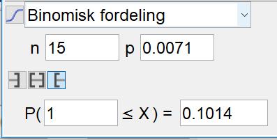 Bedriften har som målsetting at maksimalt 0 % av eskene skal ha flasker som veier for lite.