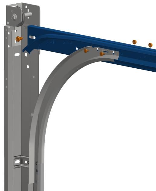 5.2 Montering av horisontalskinne Assembling horizontal tracks 2 x E 1 x J 2 x F Tips: Bruk tau til å