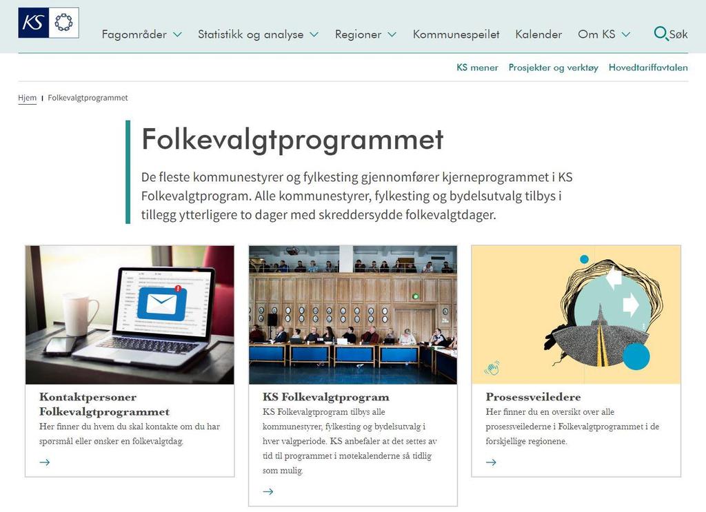 Kurs for folkevalgte Samarbeid med KS Utvikle folkevalgtkurs i