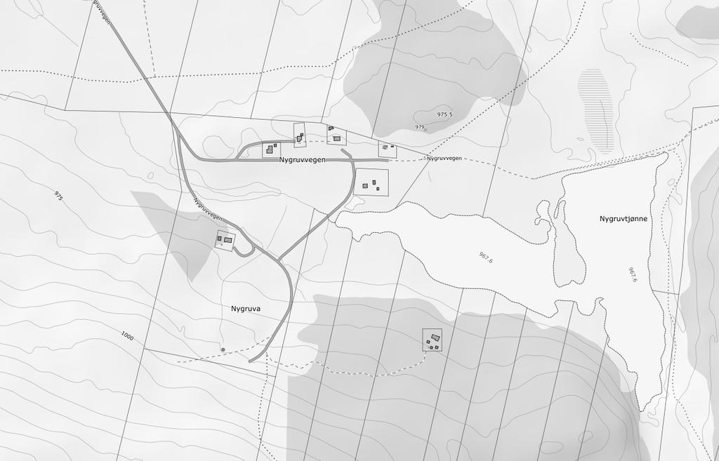 6.4.1 Nygruva Nygruva er et område med tidligere gruveaktivitet. Anleggsbebyggelsen er fjernet bortsett fra bygning for arbeiderne som i dag brukes som en turisthytte og eies av Folldal turlag.