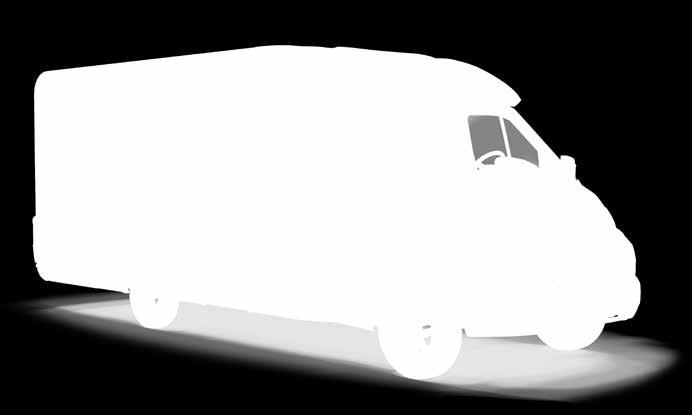 NY DESIGN aerodynamisk med eksklusivt Sky-tak panoramavindu. 3. HVITT KAROSSERI med valg av farge på førerhus. 1 2 3 4.
