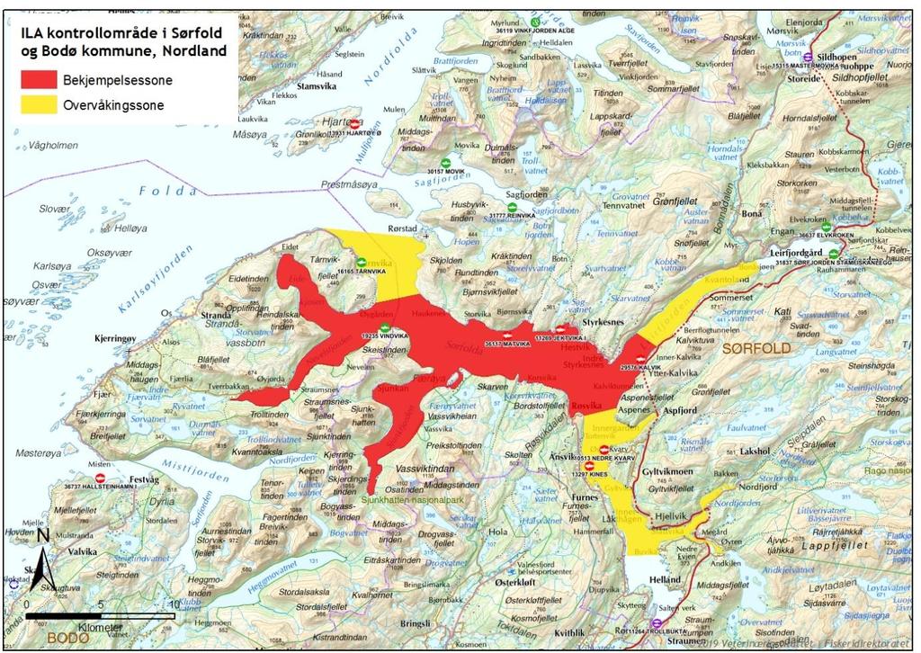 Fra samme dato oppheves forskrift 16. november 2017 nr. 1797 om kontrollområde for å forebygge, begrense og bekjempe infeksiøs lakseanemi (ILA) hos akvakulturdyr, Sørfold og Bodø kommuner, Nordland.