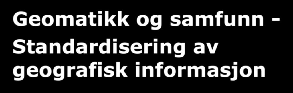 Geomatikk og