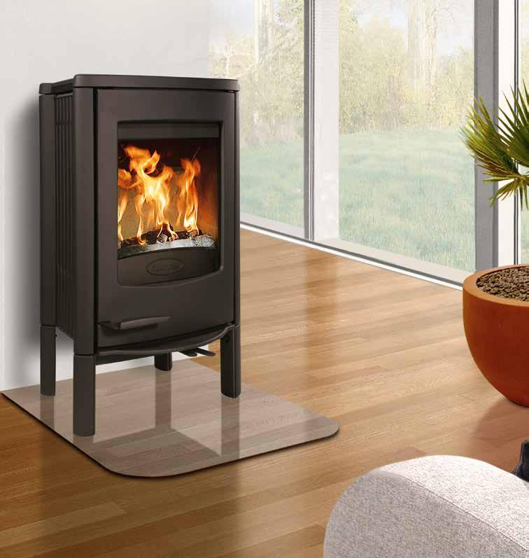 DOVRE CINDERELLA L Peisovn 35 cm Varmeeffekt: 3900 8000 W, Nominell: 7000 W Virkningsgrad: 78,0 % 7,45 g/kg 143 kg Røykuttak diameter: mm Topp og bak Brennkammer: Skamolx Gulvplatemål minimum: 6 x