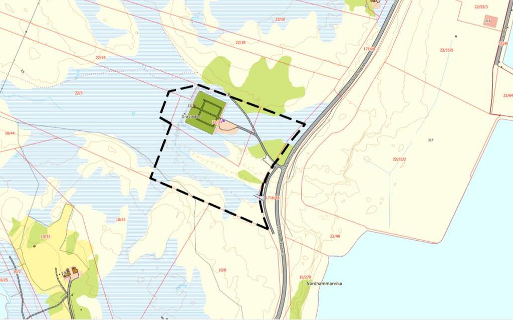 Planområdet Området vil i all hovedsak bli regulert til bebyggelse og anlegg: grav- og urnelund.