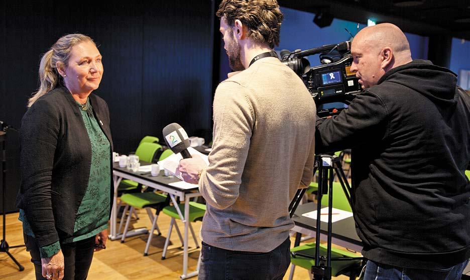 TV2 kjørte reportasjer om Lungekreftforeningens aksjon, og Cecilie Bråthen ble intervjuet flere ganger.