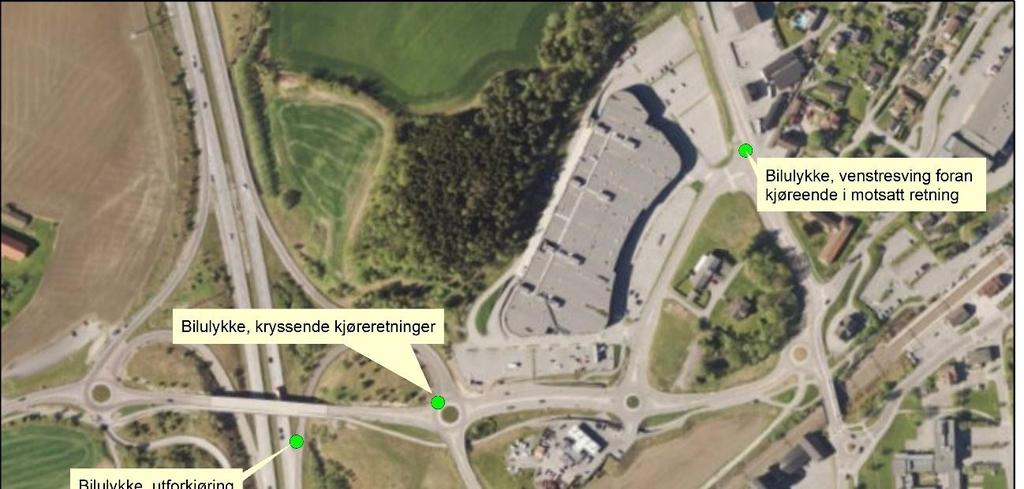 2.4 Trafikkulykker Figur 4 Trafikkulykker 2014-2018, NVDB I Statens vegvesen sitt