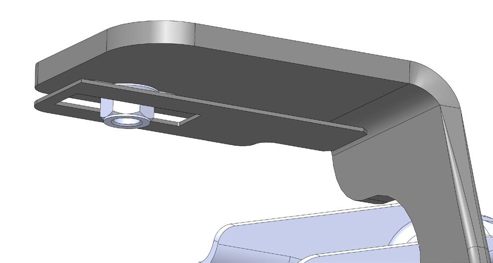 INSTALLATION remaining pilot hole adjustments. If you are using the Template Method, simply use the properly drilled hole as a pivot point to square the remaining holes to the frame.