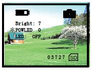 Du kan finjustere displayets lysstyrke ved hjelp av den automatiske funksjonen fininnstilling. Digital zoom kan utføres ved å trykke på #13 og #14 med intervaller på 1x til 8x.