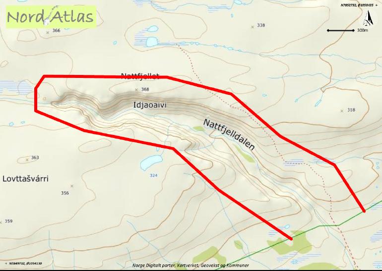 Nasjonalparkforvalter (41470437) og Statens naturoppsyn lokalt ved Arne Petter Sarre (90551743) og Alfred Ørjebu (41566237) skal informeres på forhånd per sms, om når og hvor flyvingen skal skje.