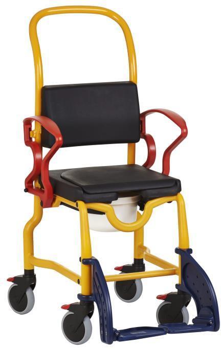 Produktbeskrivelse C W N Z V R A Chair picture shows: A Ryggbøyle B Armlener oppfellbare C Lås armlener D Stol ramme E PUR-sete med hygieneåpning K PUR-setepute (avtagbar) L 24 Drivhjul til
