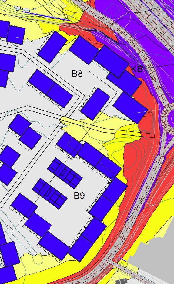 4.3 Støynivå på utendørs oppholdsareal Gjennomsnittlig støynivå, L den, 1,5 meter over terreng er vist i tegning AKU-03.