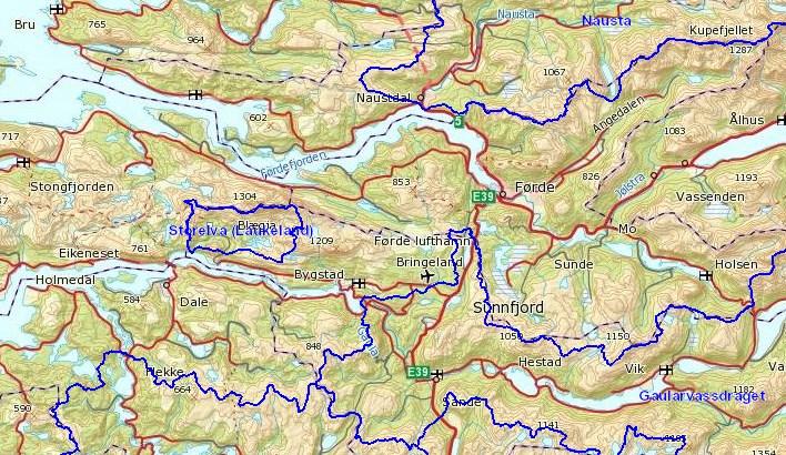 I søknaden for Vassbrekka kraftverk er det sagt at Angedalselva har karakteristikken «moderat økologisk tilstand» på grunn av avrenning frå landbruket.