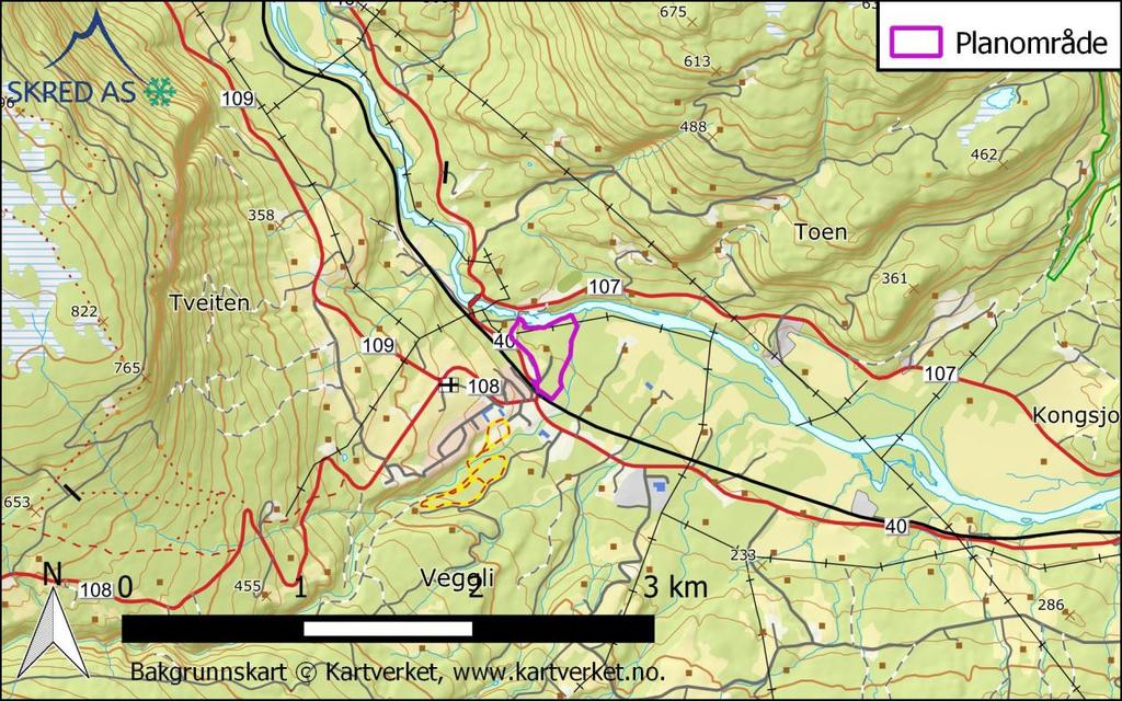 1 Innledning 1.1 Bakgrunn I forbindelse med detaljreguleringsplan for ny campingplass i Veggli (del av GBnr.