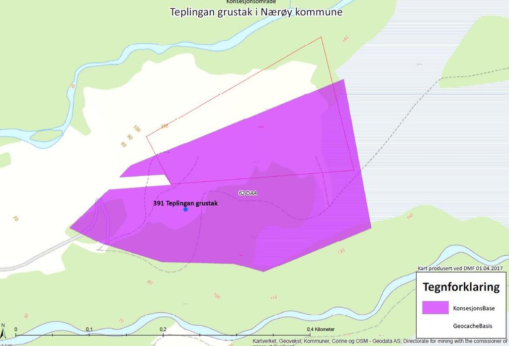 Viktig at det settes av tilstrekkelig areal til sikringstiltak, og tilsyn og vedlikehold av disse. Om nødvendig legge opp til skjerming av selve uttaksområdet.