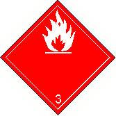 Side: 6/6 Label 3 IATA (fortsatt fra side 5) Class 3 Flammable liquids.