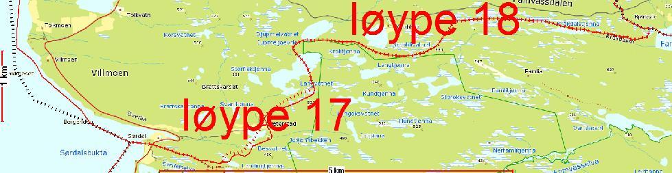 Løype 17, fra Sæterstad og ned til Røsvatnet er fortsatt del av plan.