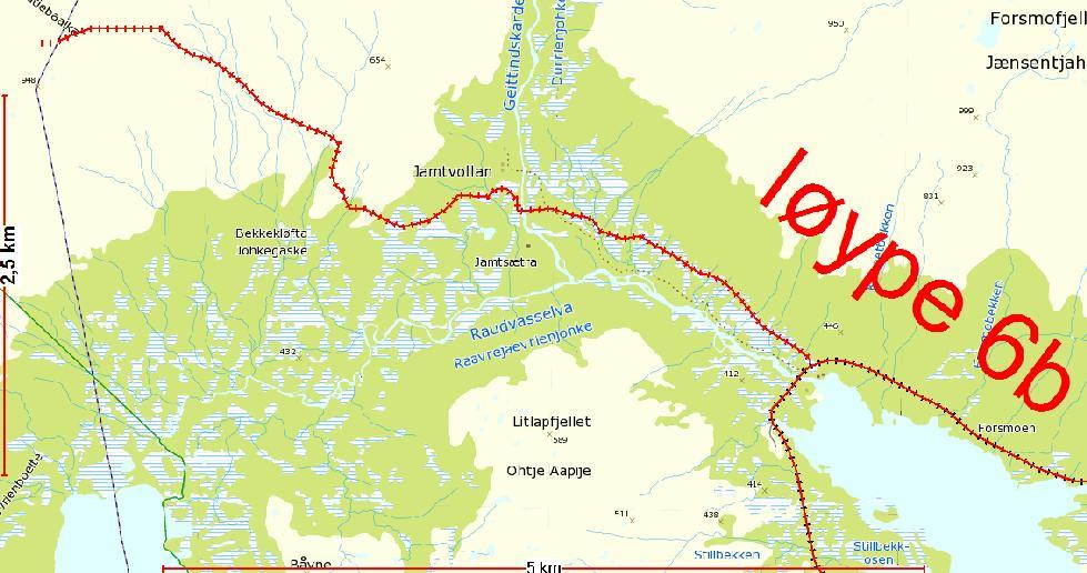 Løype 18, fra Sæterstad og til Famnvassdalen utgår jfr. planutvalgets sak 01/16, den 03.02.