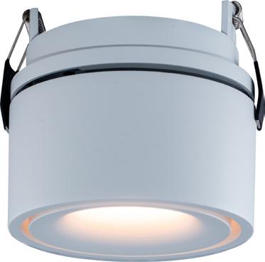 Leveres med hvit deco-ring Glow 82 Recessed - Sand black