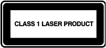 Erklæring om lasersikkerhet Klasse 1 LED-produkt CD- og DVD-stasjoner inneholder et lasersystem, og er klassifisert som laserprodukt i klasse 1 i henhold til en stråleytelsesstandard vedtatt av det