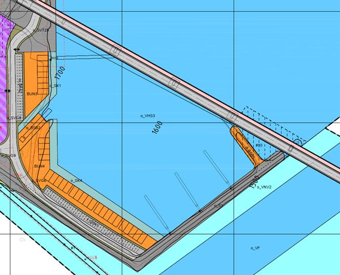 Figur 3: Plankart frå planforsaget (sommaren 2018) til venstre, og revidert plankart (12.04.2019) til høgre.