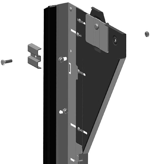 M6x45m/tensiflesnmutter (Pose L-58) Monter koblingssleide med M8x25 m/mutter.