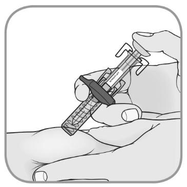 Fortsett til trinn 6 Trinn 6: Etter injeksjonen Pleie av injeksjonssted: Det kan oppstå en liten blødning på injeksjonsstedet.