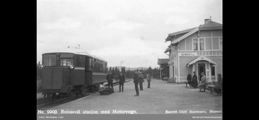 Gjøvikbanen og Reinsvoll Litt historie Opprinnelig hadde stasjonen flere spor, så mange som 5.