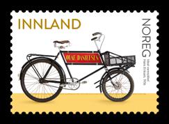 Microscript text on the stamp: Before opening time, I polished the frame, sign, screens and handlebars. As if you re shining, said Olaf. I became warm.