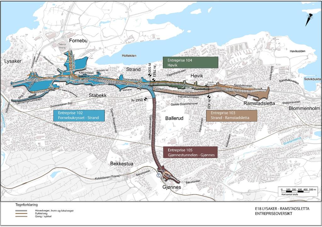 1 Forord Første etappe av E18 Vestkorridoren bygges ut mellom Lysaker og Ramstadsletta. Dr. Ing. A.