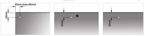 1 Festepunkt per planke Det anbefales at hver planke har 1. festepunkt (se fig. 11) Bor et 4.3 mm hull, samme diameter som festeskruen (se fig. 13) Dette gir et anker.