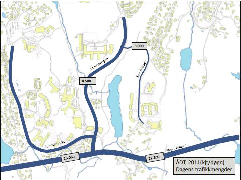 TRAFIKKUTREDNING SANDSLI- SKIFTINGSHAUGEN trafikkvekst frem til 2030 ved utarbeidelse av de to ulike kryssløsningene.