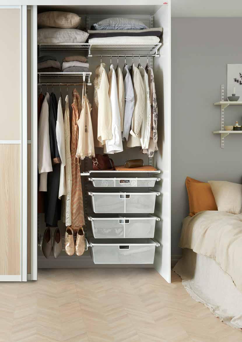 En garderobe med funksjoner og detaljer som passer akkurat dine behov, gir god oversikt og enkel tilgang til klær og tilbehør.