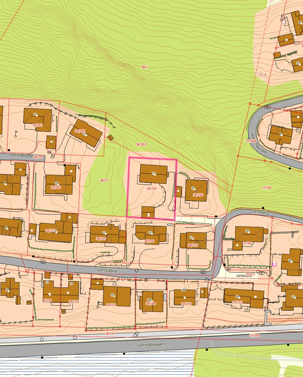 KARTUTSNTT Eiendom: Gnr: 38 Bnr: 259 Fnr: 0 Snr: 0 Adresse: Lerstada 17 6014 ÅLESUND Ålesund kommune Annen info: