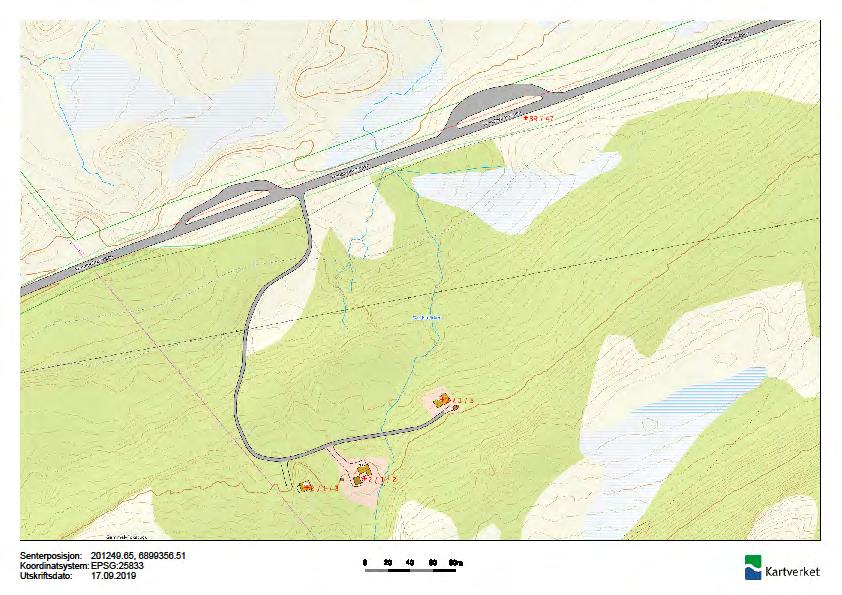 Dokumenter 02.08.2019: Søknad fra Audun Groven, Dombås, til Dovre kommune om å sette opp uthus ved hytte sør-vest for Fokstugu fjellstue i Fokstugu landskapsvernområde. 16.09.