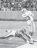 Miss State 1992 10 Russell Copeland vs Tennessee 1992 10 Bob Sherlag vs Miss State 1965 Most Yards Receiving (min.