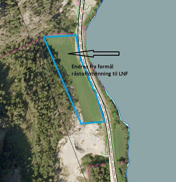 Området med betydelige grusressurser ligger langs rv. 7 rett nord for Kjerringvika vest for Hallingdalselva. Gjeldende kommuneplan viser to uttaksområder på ca. 8 daa og 21 daa.