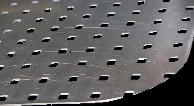 HULLPLATE Side 9 4 Hullplate Perforert metallplate kledning Materiale Aluminium